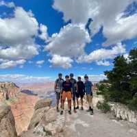 Epic views along the route at Grand Canyon National Park