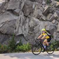 Pedaling by the volcanic landscapes of McKenzie Pass!