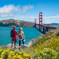 Enjoy sweeping views of the Golden Gate Bridge from the Bay Trail