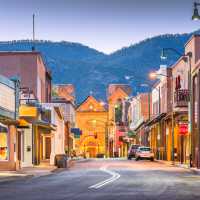 Santa Fe in the Rosy Glow of Sunset